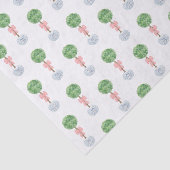 Baby Meisje Roze Bow Topiary Twisted Stem Ginger J Tissuepapier (Detail)