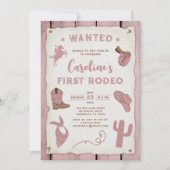 Baby Meisje Roze eerste verjaardag Kaart (Voorkant)