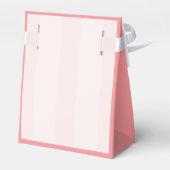 Baby Meisje Roze en Gouden Babyshower Uitnodiging Bedankdoosjes (Achterkant)