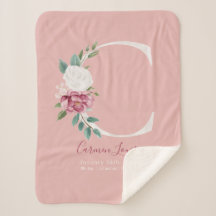 Baby Meisje roze geboorte statistieken - Letter C 