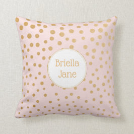 Baby Meisje roze goud kinderkamer decor, douche ca Kussen