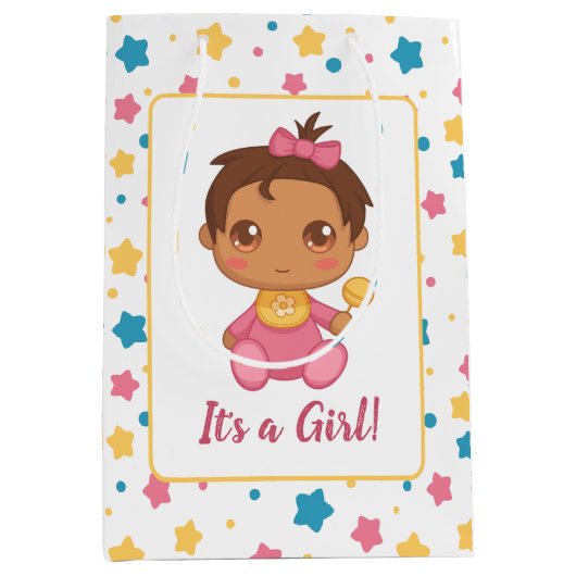 Baby meisje roze jumpsuit donker medium cadeauzakje (Voorkant)