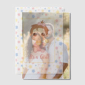 Baby Meisje Roze Jumpsuit Insert Vellum Uitnodigingen (Offset (Koppel))