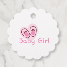 Baby Meisje Roze Schoenen Baby Shower Bedankjes Labels