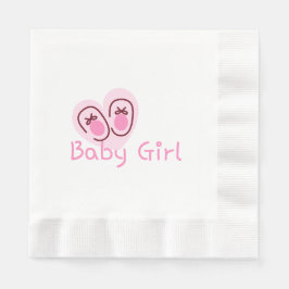 Baby Meisje Roze Schoenen Baby Shower Servet
