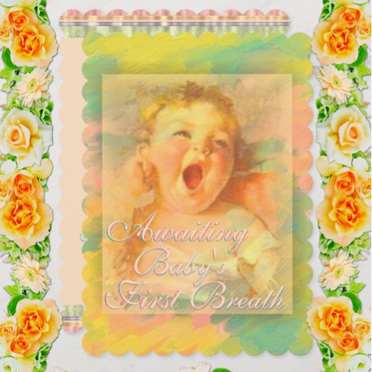 Baby meisje  schattig elegante waterverf kaart