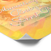 Baby meisje  schattig elegante waterverf poster (Hoek)