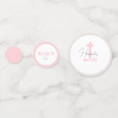 Baby Meisje Schattige Doopsel Tafel Confetti (Voorkanten)