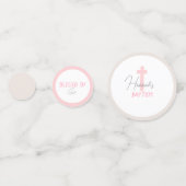 Baby Meisje Schattige Doopsel Tafel Confetti (Achterkanten)