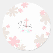 Baby Meisje Schattigee Dooptafel Confetti Sticker