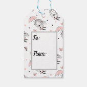 Baby Meisje Shower Cadeaulabel (Achterkant)