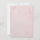 Baby Meisje Shower Gedicht Lente Bladeren Groene T Bedankkaart (Achterkant)