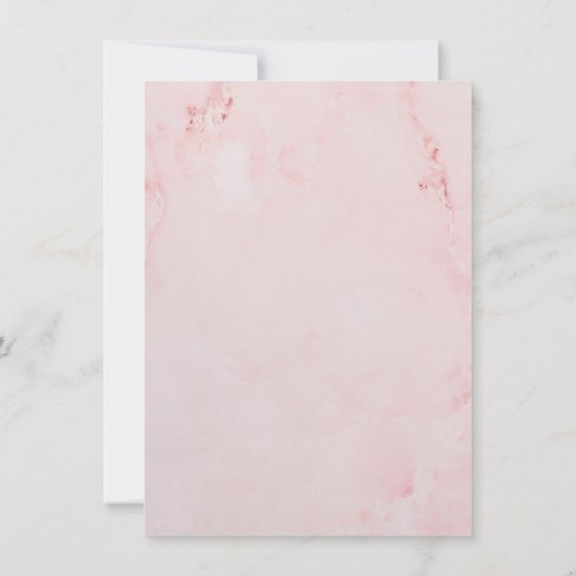 Baby Meisje Shower Gedicht Lente Bladeren Groene T Bedankkaart (Achterkant)