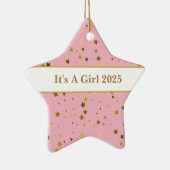 Baby Meisje Star Ornament (Rechts)