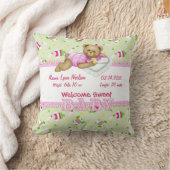 Baby Meisje Teddy Bear Kussen (Deken)