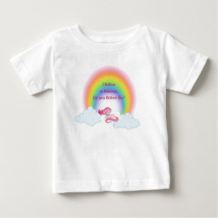 Baby Meisje Tee Shirt met Regenboog & Eenhoorn