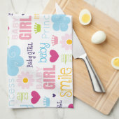 Baby meisje theedoek (Quarter Fold)