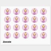 Baby Meisje Toon Sticker (Vel)