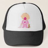 Baby meisje trucker pet (Voorkant)