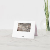 Baby Meisje Tutu Snowflak Print Dank u kaart (Achterkant)