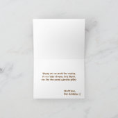 Baby Meisje Uil Bedankt Opmerking Kaart (Binnen)