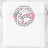 Baby Meisje Uil Chevron Print Dank u Label (Tas)