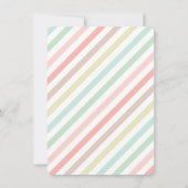 Baby Meisje Vintage 1e Verjaardagsfeestfoto uitnod Kaart (Achterkant)