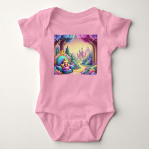Baby Meisje Vintage Sprookje Baby Borrel Romper