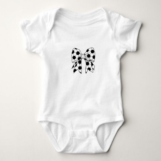 Baby Meisje Voetbal Fan Bodysuit (Voorkant)