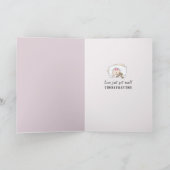 Baby Meisje Voeten Op Roze Deken Kaart (Binnen)