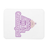 Baby Meisje Vraag naar mijn kleindochter Gifts Magneet (Horizontaal)