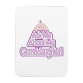 Baby Meisje Vraag naar mijn kleindochter Gifts Magneet (Verticaal)