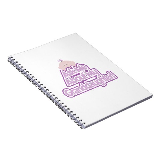 Baby Meisje Vraag naar mijn kleindochter Gifts Notitieboek (Rechterzijde)