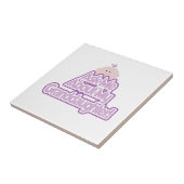 Baby Meisje Vraag naar mijn kleindochter Gifts Tegeltje (Zijkant)