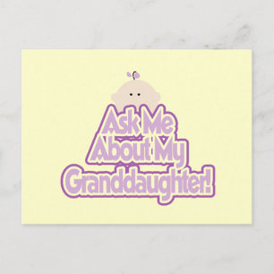 Baby Meisje Vraag over mijn kleindochter Tshirts Briefkaart