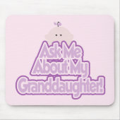 Baby Meisje Vraag over mijn kleindochter Tshirts Muismat (Voorkant)