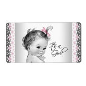  Baby Meisje Waterfles Labels (Voorkant)