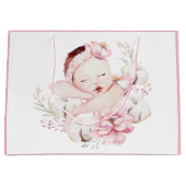 Baby Meisje Waterverf Groot Cadeauzakje (Voorkant)