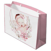 Baby Meisje Waterverf Groot Cadeauzakje (Achterkant Gekanteld)