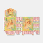 Baby meisje  waterverf schattig elegante douche bedankdoosjes (Uitgevouwen)