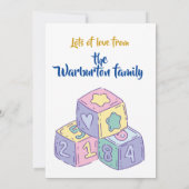 Baby Meisje Welkom op de Wereld Kaart (Achterkant)