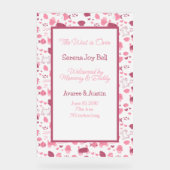 Baby Meisje Welkomstbord Acryl Bord (Voorkant)