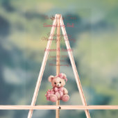 Baby Meisje Welkomstbord Acryl Bord (Neutraal)