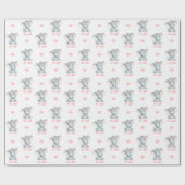 Baby Meisje Wrapping Papier Roze Olifant Het is ee (Vlak)