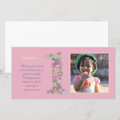 Baby meisjes 1 september Dank je wel Bedankkaart (Voorkant / Achterkant)