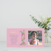 Baby meisjes 1 september Dank je wel Bedankkaart (Staand voorkant)