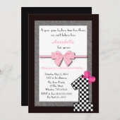 Baby meisjes 1e verjaardag kaart (Voorkant / Achterkant)