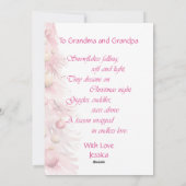 Baby Meisjes Eerste Kerst Flat Vakantie Kaart (Achterkant)