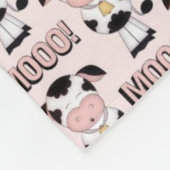 Baby meisjes Landkoeiendeken Fleece Deken (Hoek)