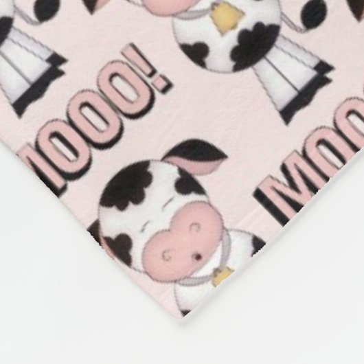 Baby meisjes Landkoeiendeken Fleece Deken (Hoek)